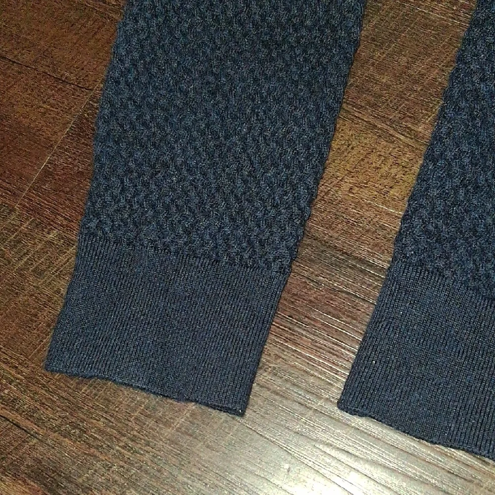 Bruno Magli Black/Merino Wool Sweater with Brown Label